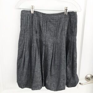 ✴️Cynthia Steffens Gray Linen Tulip Skirt, Sz6
